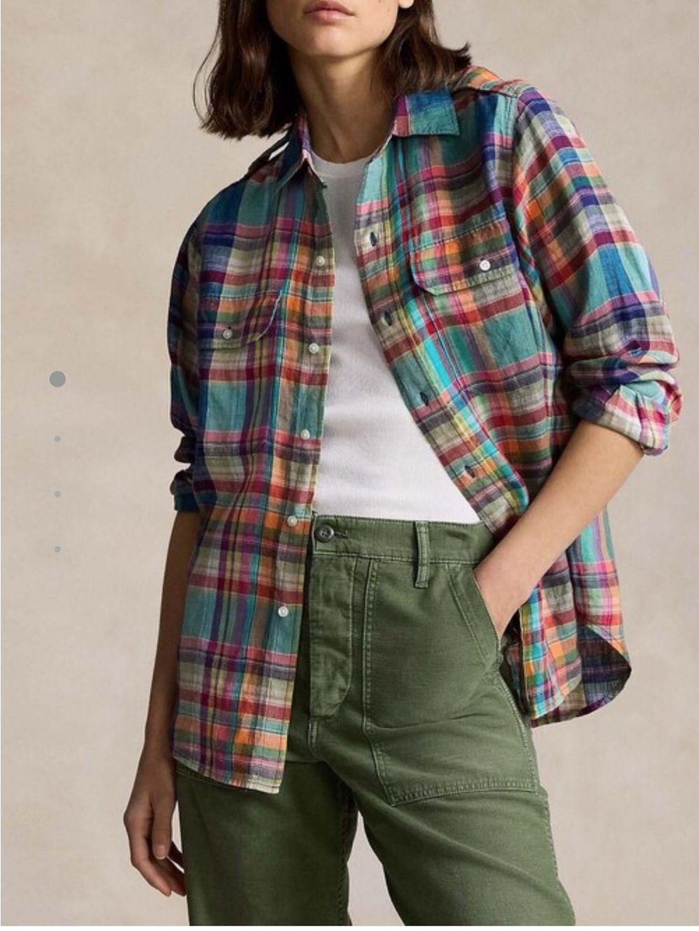 Ralph Lauren Multicolor Plaid Button-Up Shirt